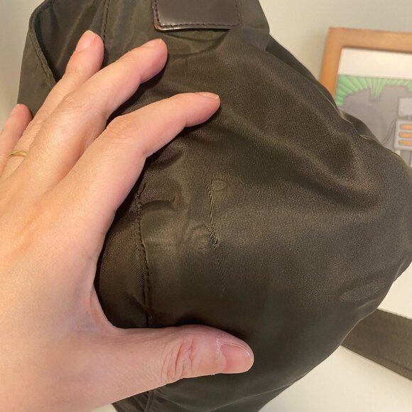 Authentic Preowned Unisex Prada Brown Nylon Messenger Bag - Picture 8 of 16